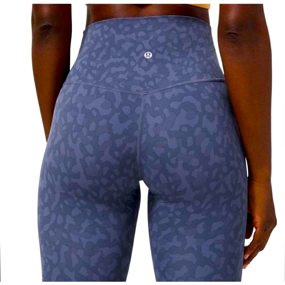 Lululemon Align High Rise Pant Legging Formation Blue Camo Shade Multi